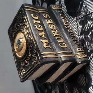 Black and Gold Decorative Spell Books